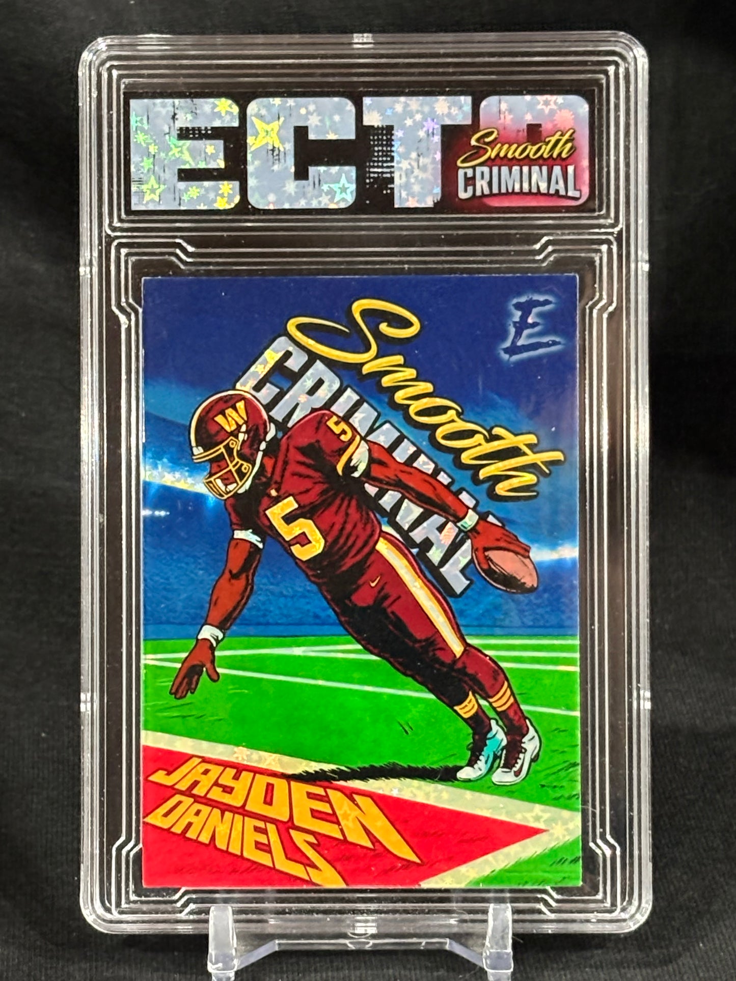 Jayden Daniels – "Smooth Criminal" 1/1 Card Set – (Ecto Custom Slabbed Card)