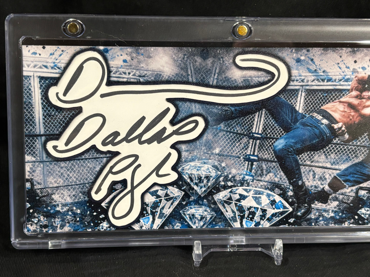 Diamond Dallas Page – “Diamond Cutter” – (Trash Polka 3.5x8 Cut Signature 1/1)