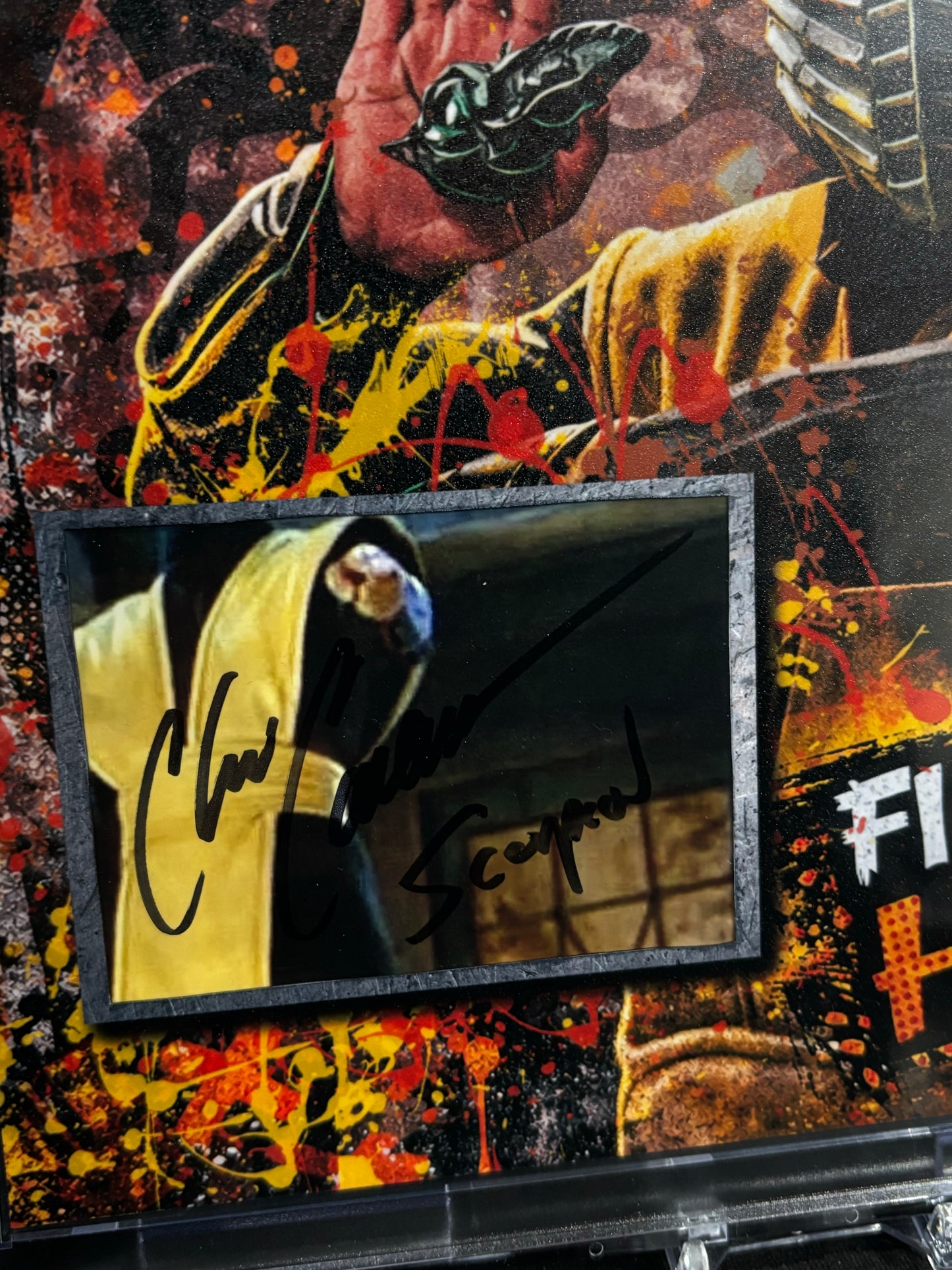 Chris Casamassa as Scorpion – Mortal Kombat – 8×10 Cut Signature – One of One Custom Display