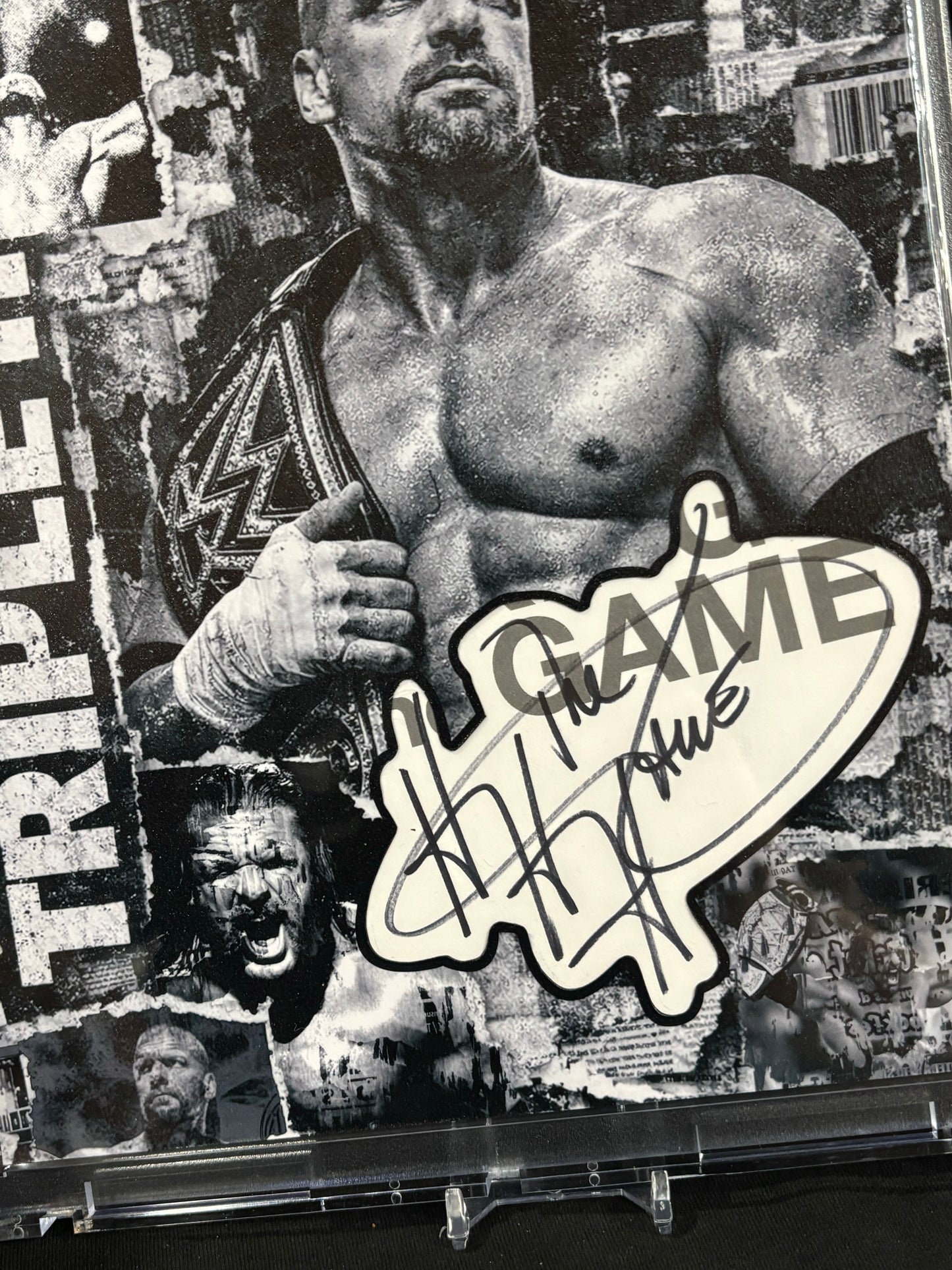 Triple H – “The Game” – 8×10 Cut Signature Art Piece (One of One)