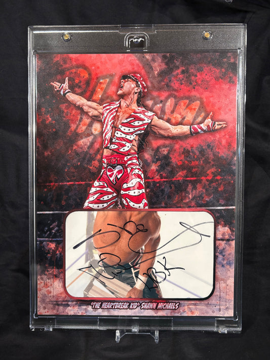 Shawn Michaels – “The Heartbreak Kid” – Ecto Selecto Cut Signature (1/1 Archival 8×10)