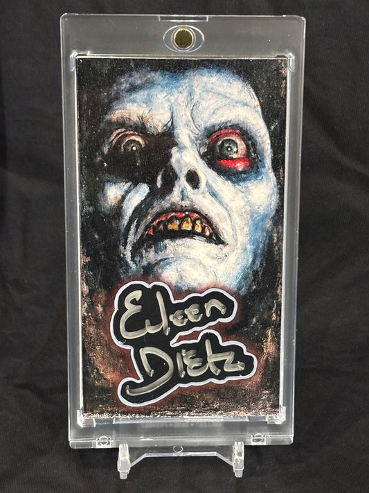 Eileen Dietz Autograph – The Exorcist – 1/1 Oversized Cut Signature Display – Horror Icon