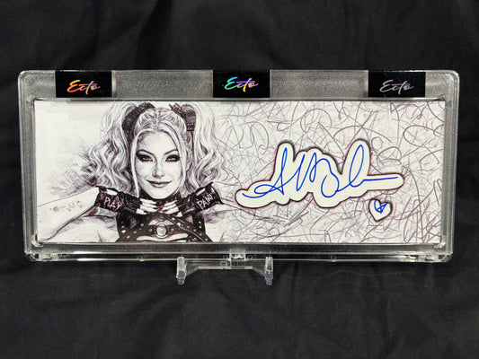 Alexa Bliss — Cut Signature Horizontal Display — 1/1 (Ecto Cut Signature Collection)