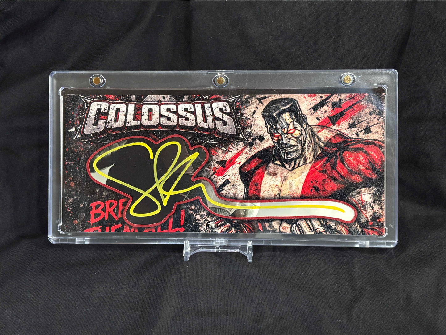 Stefan Kapičić as Colossus – Jumbo Cut Signature Art Card – Ecto Selecto 1/1 (COA + AutographWorld LOA)