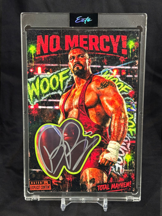 Bron Breakker – “No Mercy” – (Ecto Selecto 4x6 Cut Signature)