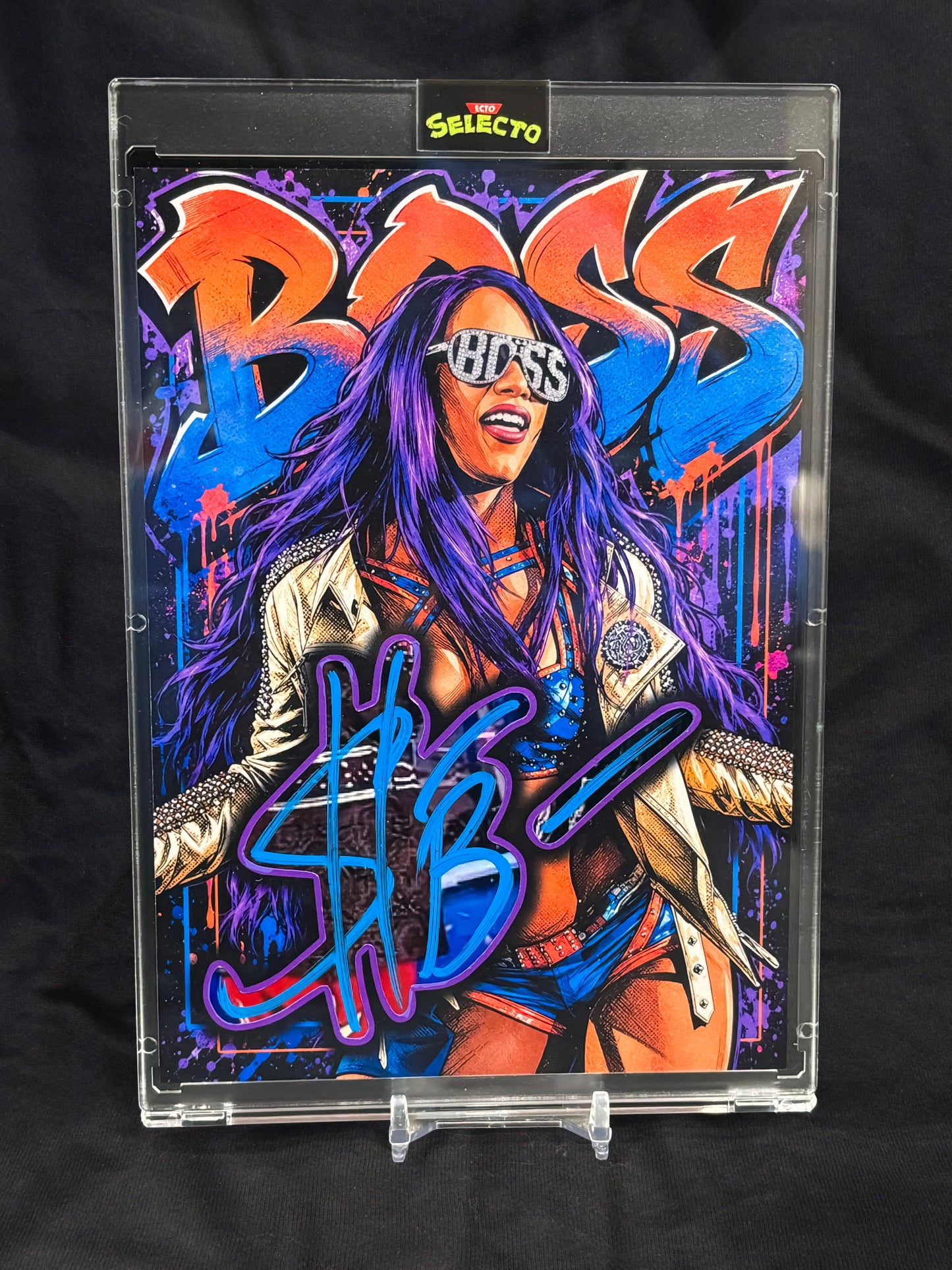 Sasha Banks / Mercedes Moné 5x7 Authentic Cut Signature Card (1/1) | JSA Certified | Artist Signed