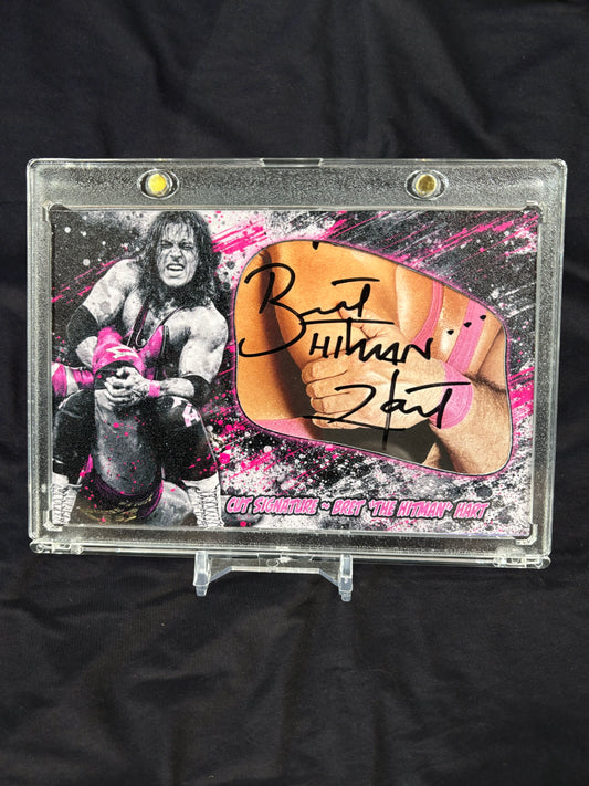 Bret Hart – “Sharpshooter” – 1/1 Cut Signature Booklet (Ecto Selecto)
