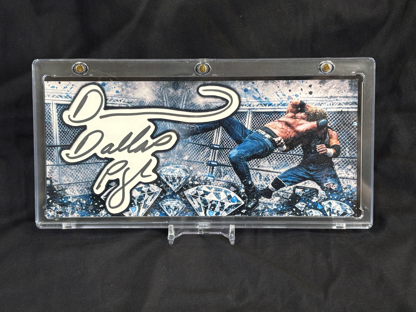 Diamond Dallas Page – “Diamond Cutter” – (Trash Polka 3.5x8 Cut Signature 1/1)