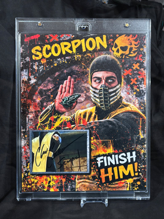 Chris Casamassa as Scorpion – Mortal Kombat – 8×10 Cut Signature – One of One Custom Display