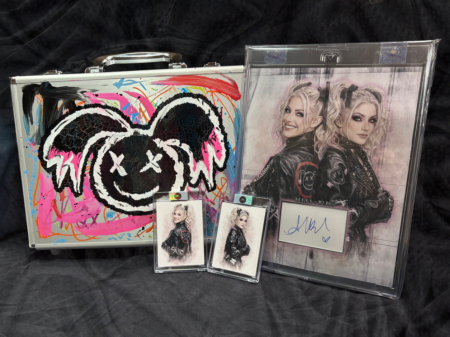 Alexa Bliss — “Duality” — 1/1 Assembled Art Work (Cut Signature + Companion Pieces + Custom Briefcase)