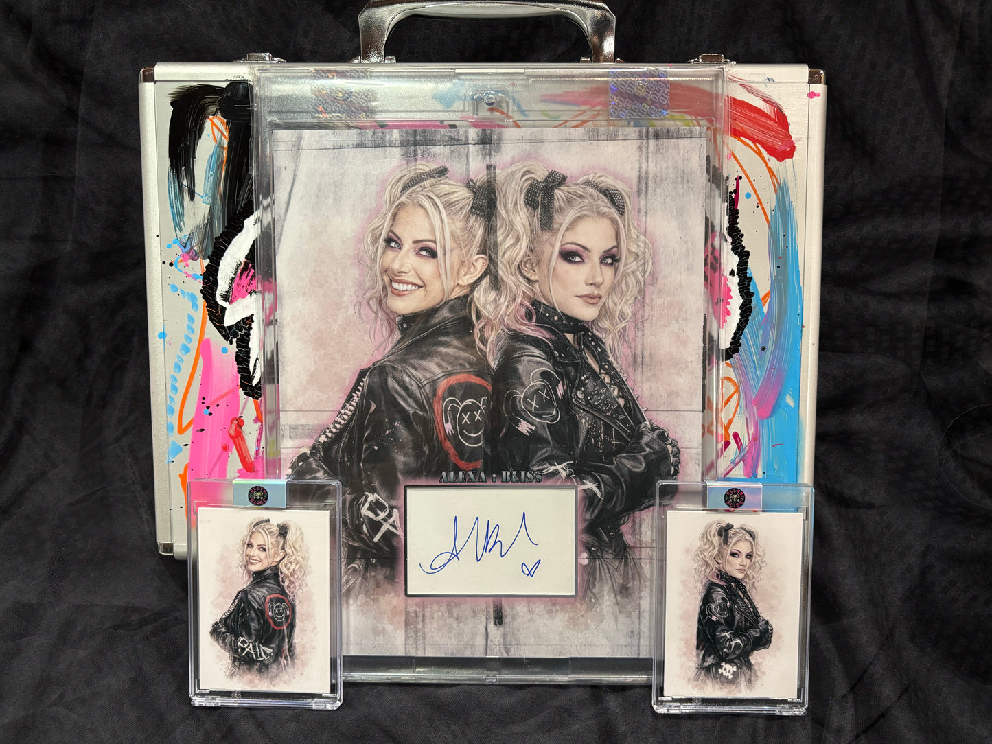 Alexa Bliss — “Duality” — 1/1 Assembled Art Work (Cut Signature + Companion Pieces + Custom Briefcase)
