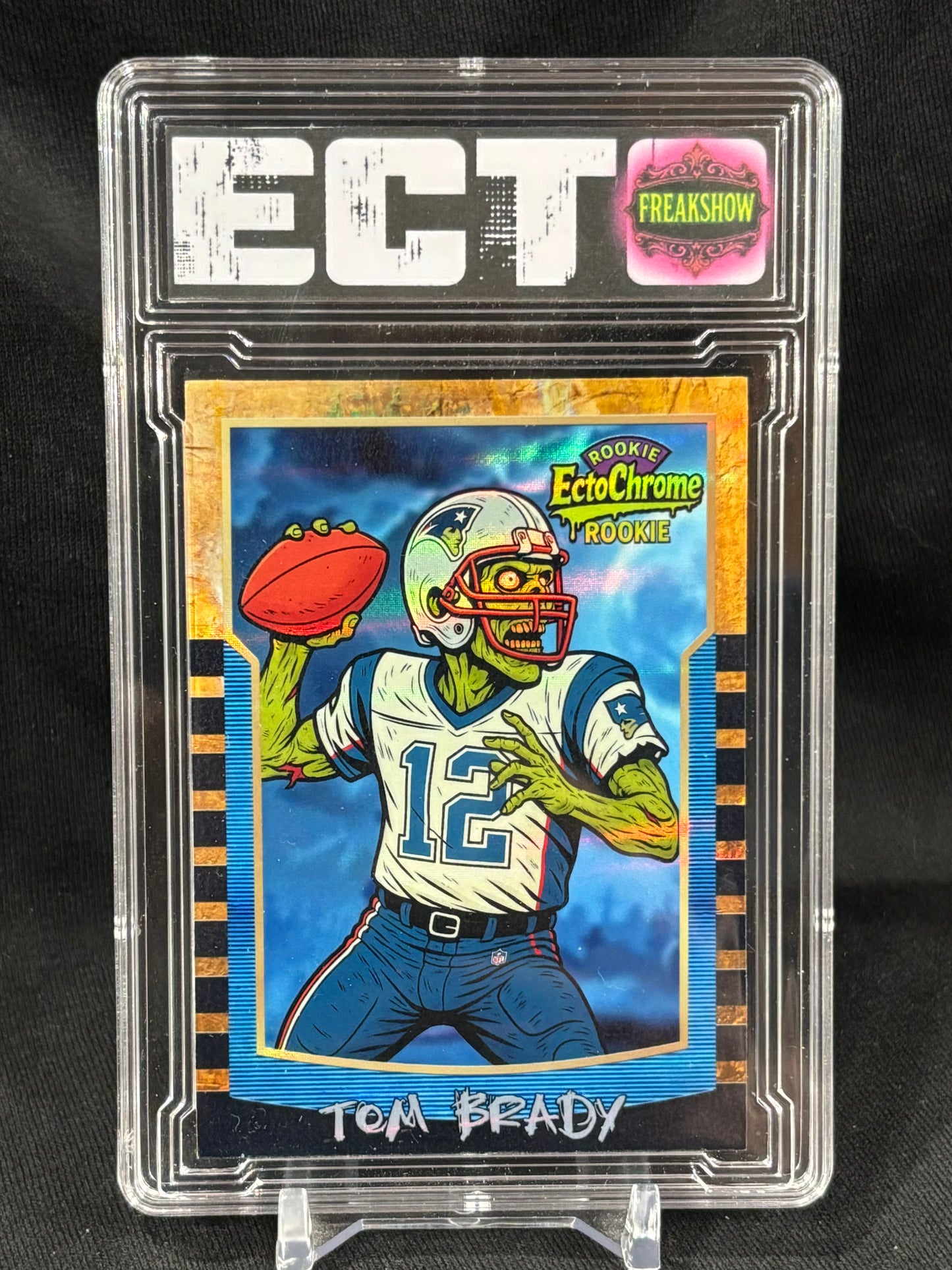 Tom Brady – “EctoChrome Rookie” – Freakshow Series – (Ecto Custom Art Slab)