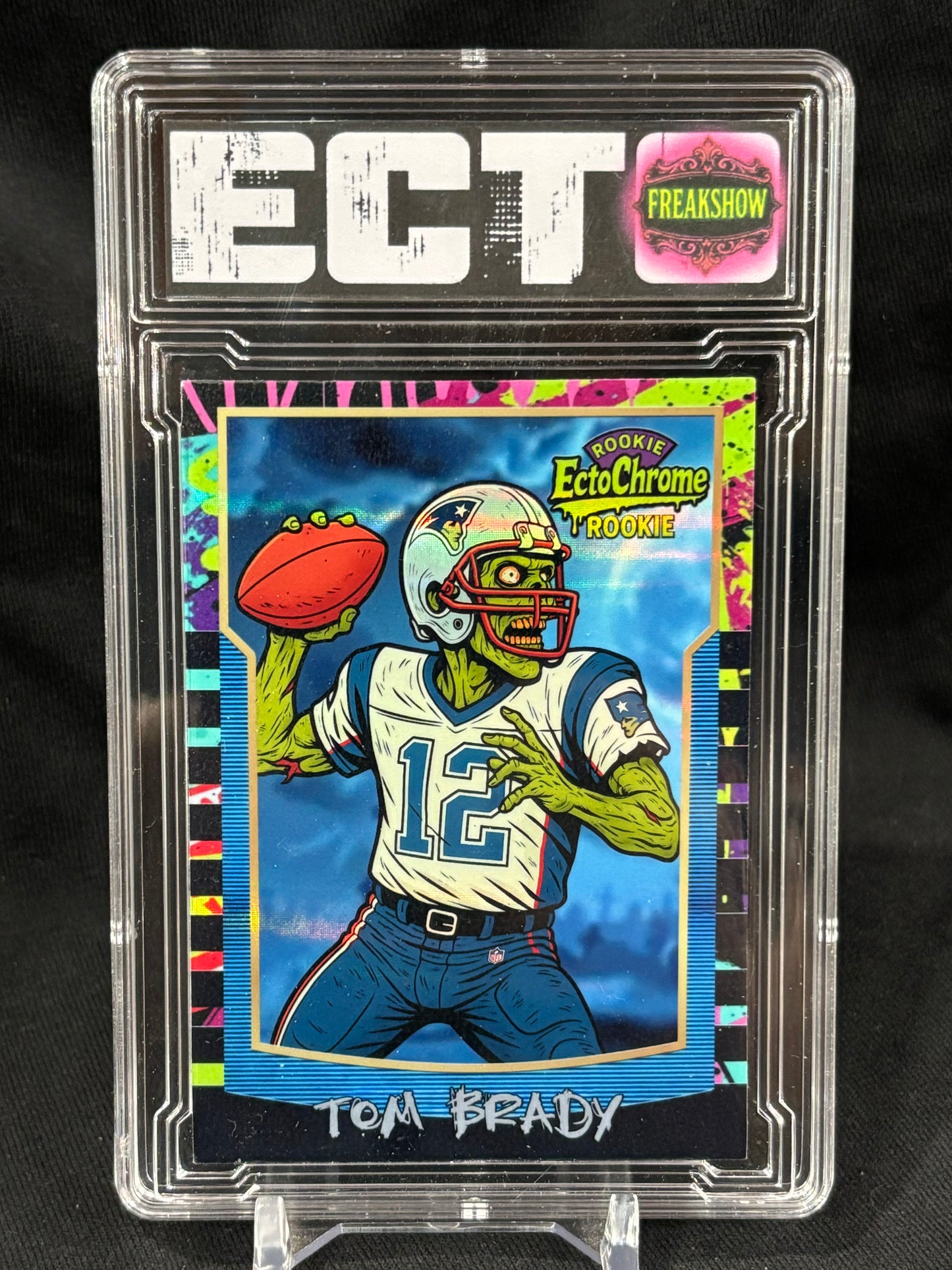 Tom Brady – “EctoChrome Rookie” – Freakshow Series – (Ecto Custom Art Slab)
