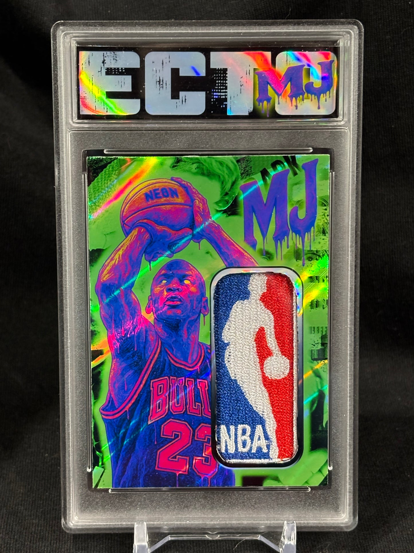 Michael Jordan – “Acid Drip Logoman Series” – (Ecto 1/1 Custom Art Card)
