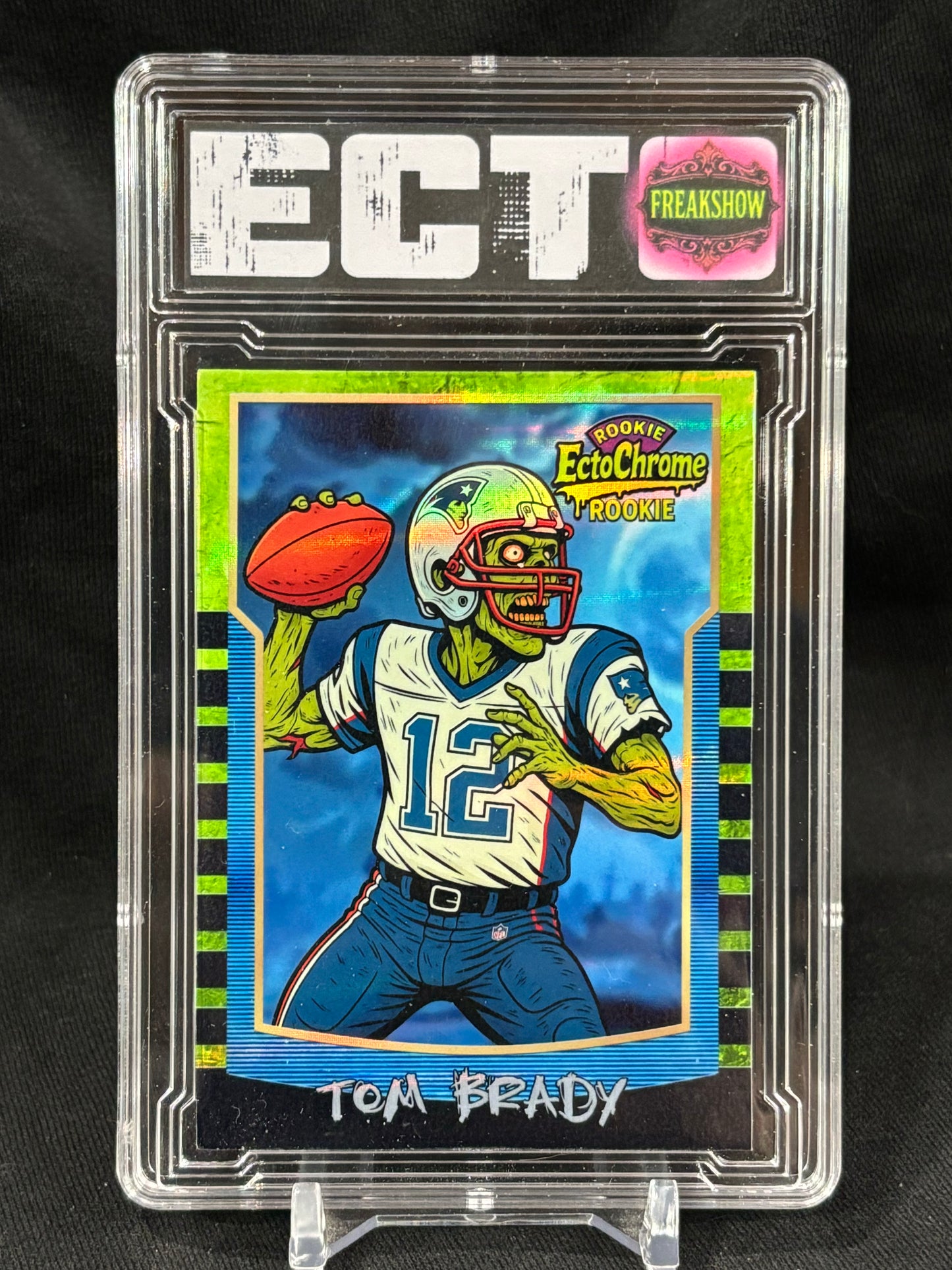 Tom Brady – “EctoChrome Rookie” – Freakshow Series – (Ecto Custom Art Slab)