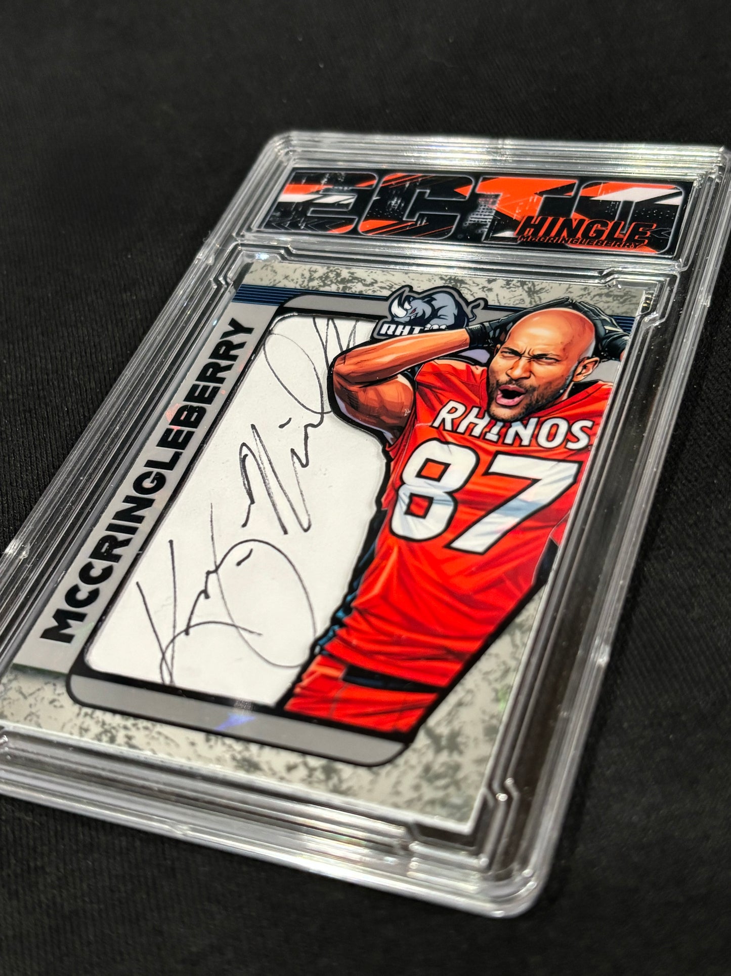 Hingle McCringleberry – “Excessive Celebration” – (Ecto Selecto 1/1 Cut Auto Card)
