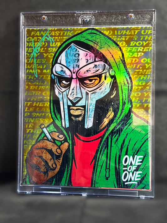 MF DOOM 8x10 Collage Art Print – /9 Base & 1/1 Holographic (ONE OF ONE)