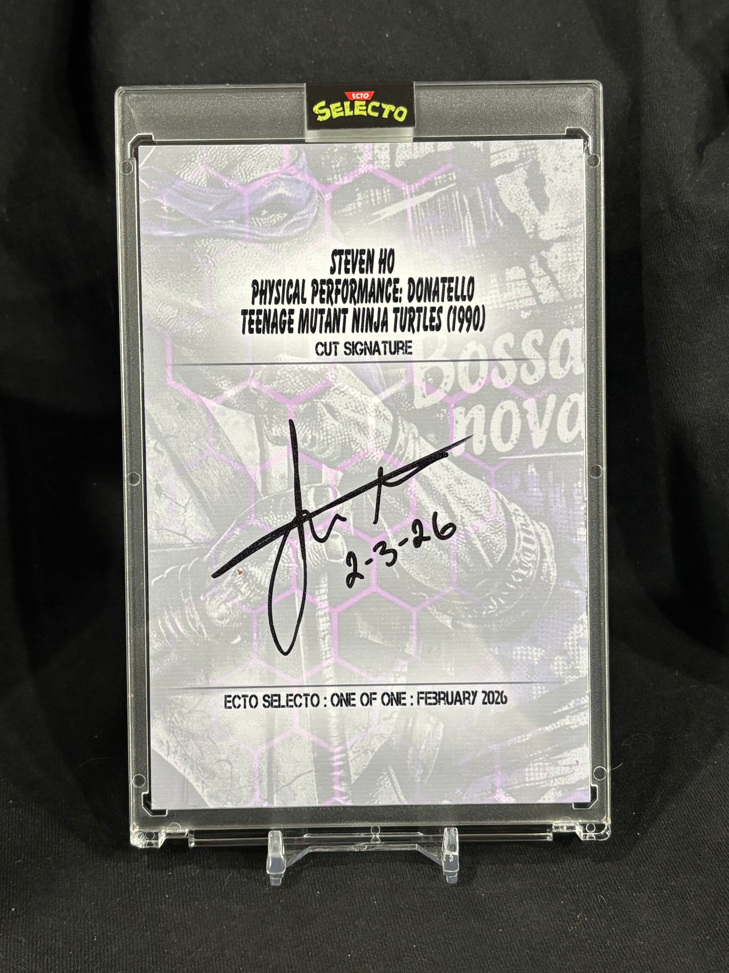 Steven Ho – Donatello – Teenage Mutant Ninja Turtles (1990) – EctoSelecto 4×6 Cut Signature (1/1)