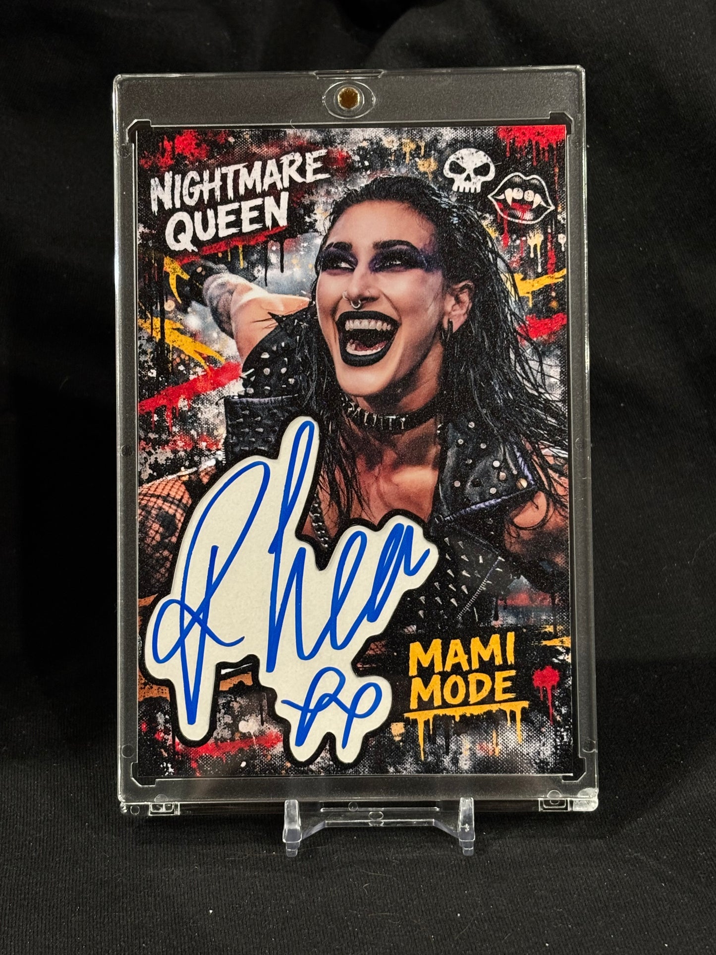 Rhea Ripley – "Nightmare Queen" – (Ecto Selecto 4x6 Cut Signature 1/1)