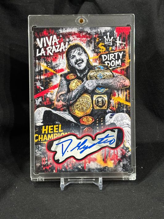 Dominik Mysterio – "Dirty Dom Heel Champion" – JSA Cert (Ecto Selecto 4x6 Cut Signature 1/1)