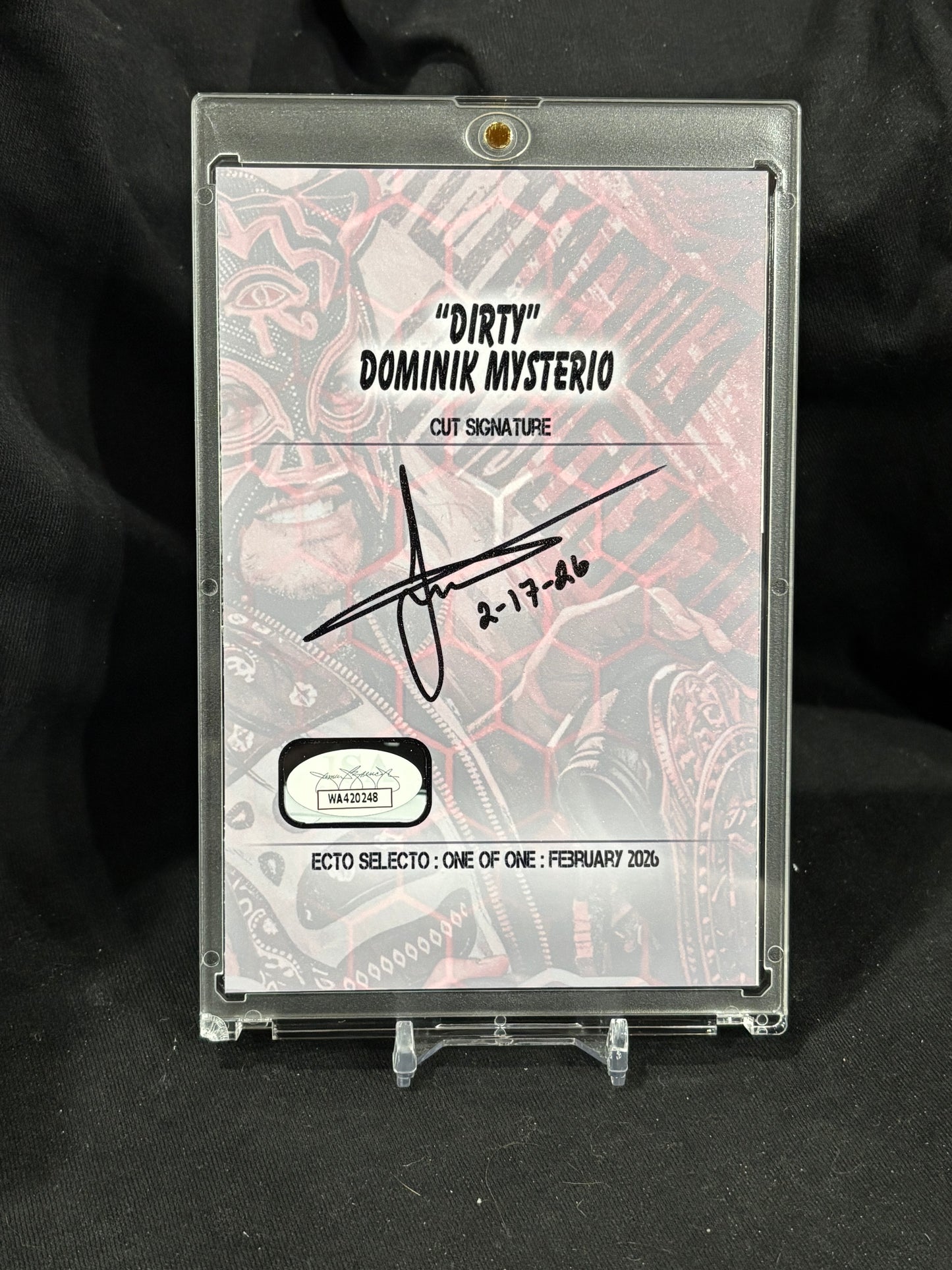 Dominik Mysterio – Masked Dynasty – (Ecto Selecto 4x6 Cut Signature 1/1)
