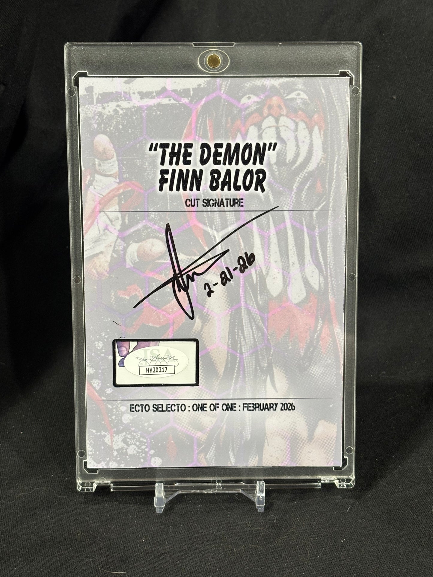 Finn Bálor – “The Demon” Cut Signature – (Ecto Selecto 4x6 Art Card 1/1)