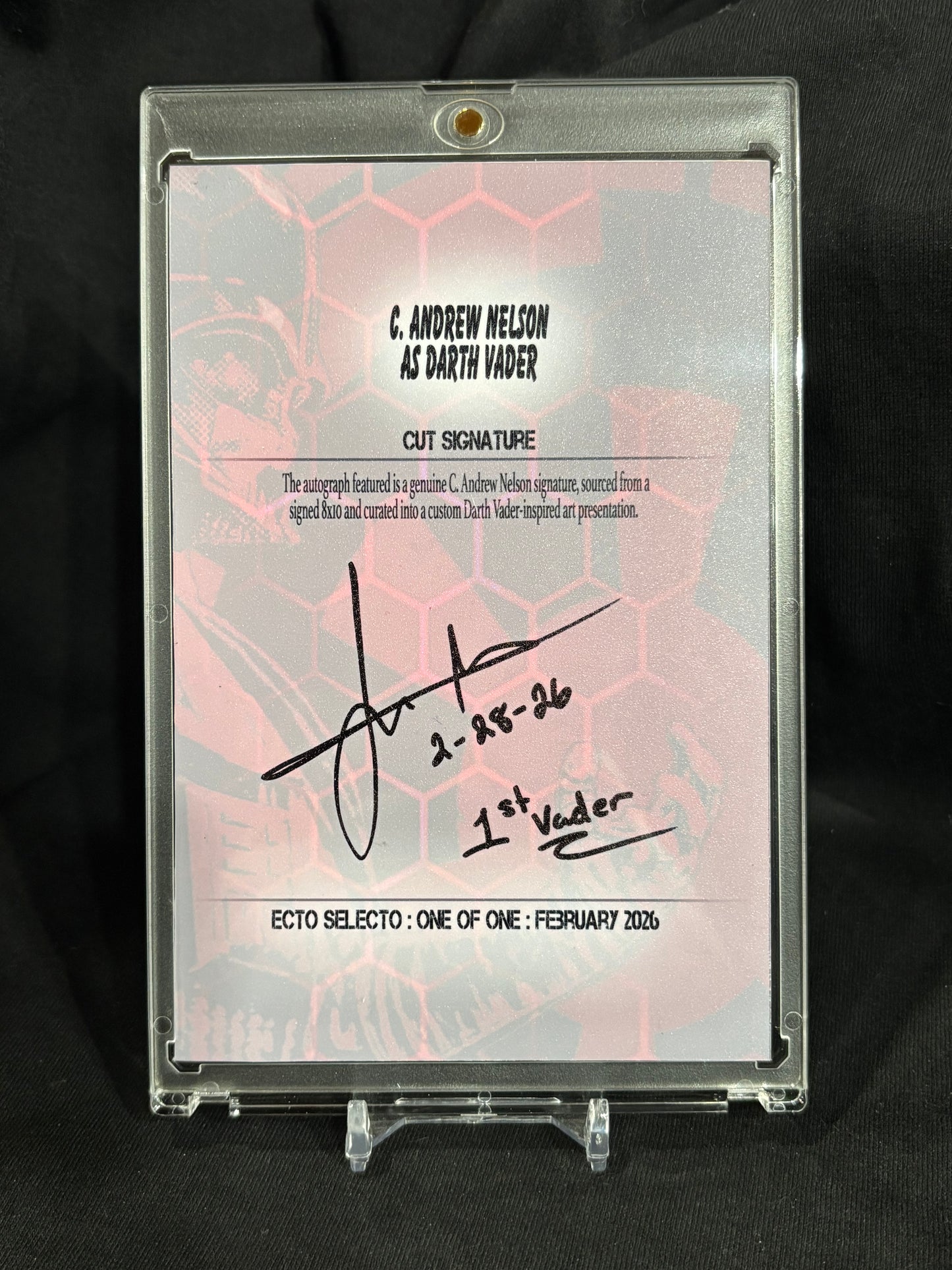 Darth Vader – “Industrial Command” – (Ecto Selecto 4x6 Cut Signature 1/1)