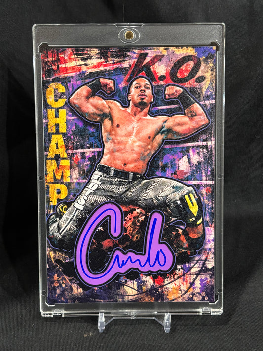 Carmelo Hayes – “Champion Study” – (Ecto Selecto 4x6 Cut Signature)