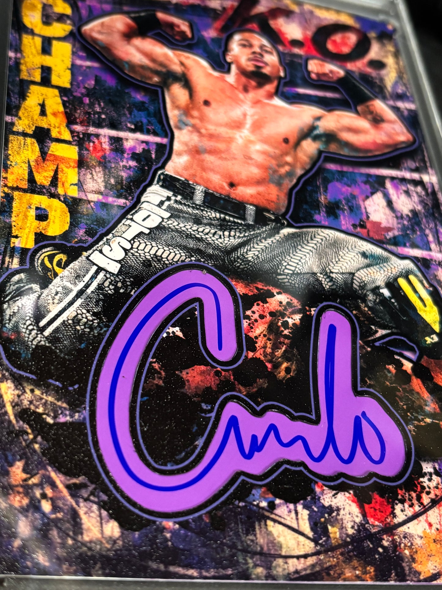 Carmelo Hayes – “Champion Study” – (Ecto Selecto 4x6 Cut Signature)