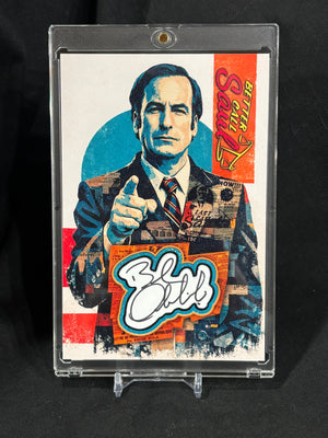 Bob Odenkirk – Saul Goodman – 1/1 Cut Signature Art Card (Better Call Saul) – 4x6