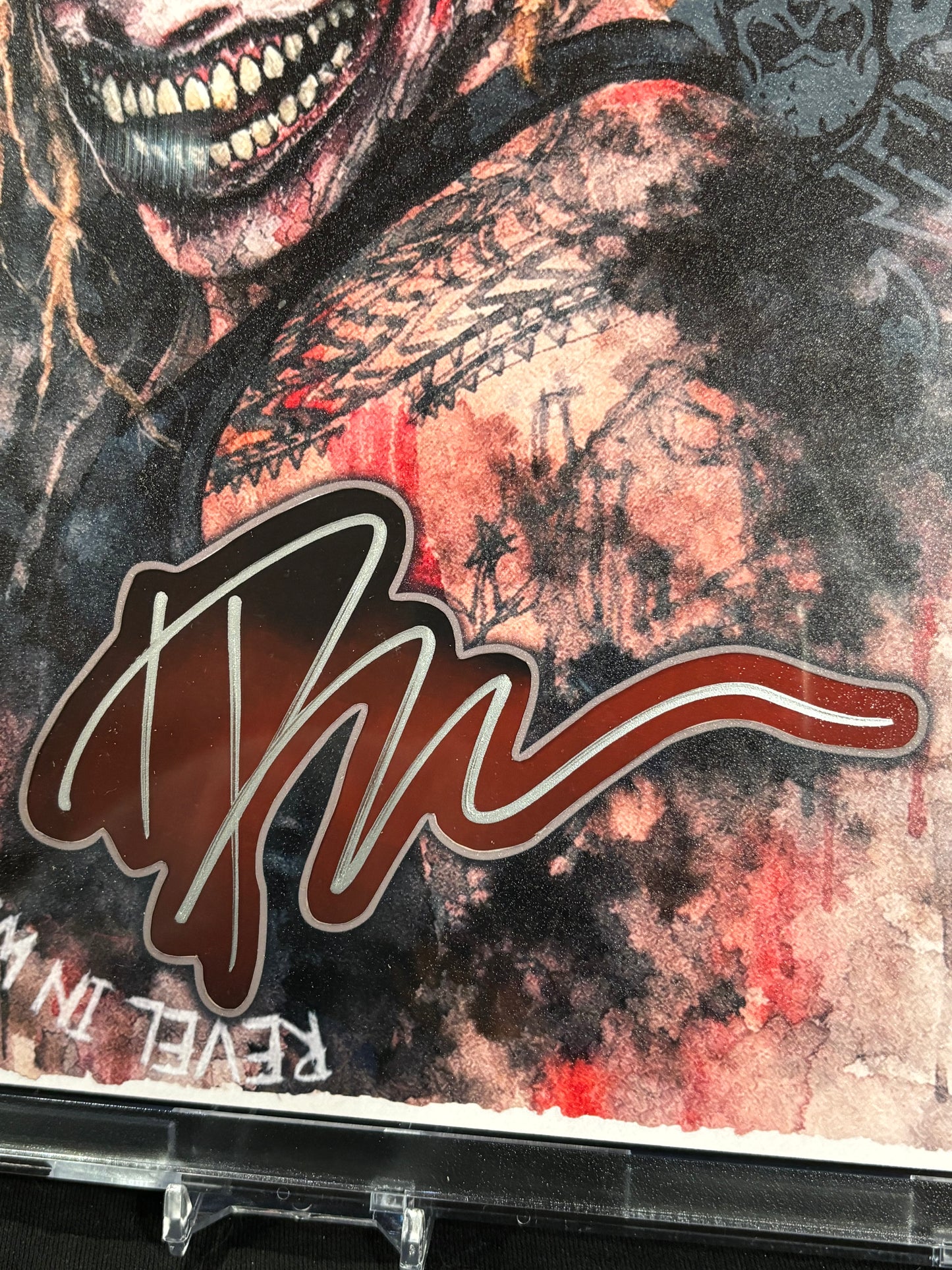 Bray Wyatt – “The Fiend” – 1/1 Cut Signature Art Piece – JSA Certified – (Ecto Selecto 8x10)