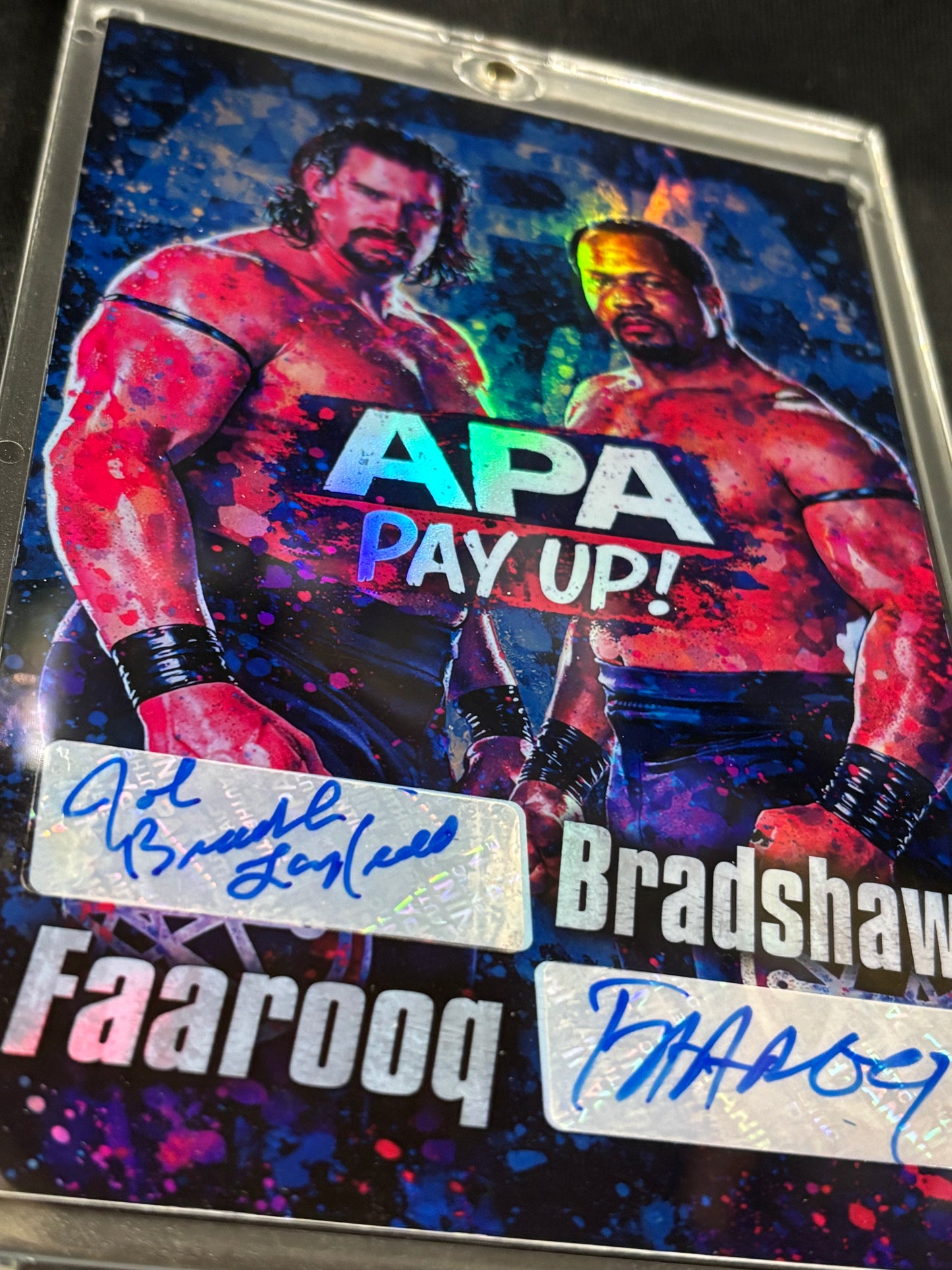 APA – “Pay Up!” – Bradshaw & Faarooq Dual Autograph (Ecto Selecto 1/1 Art Card)