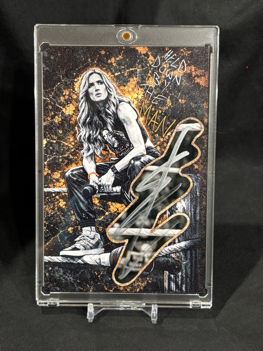 Becky Lynch – “Held Down By The Man” – 4x6 Cut Signature (1/1) – JSA Authenticated