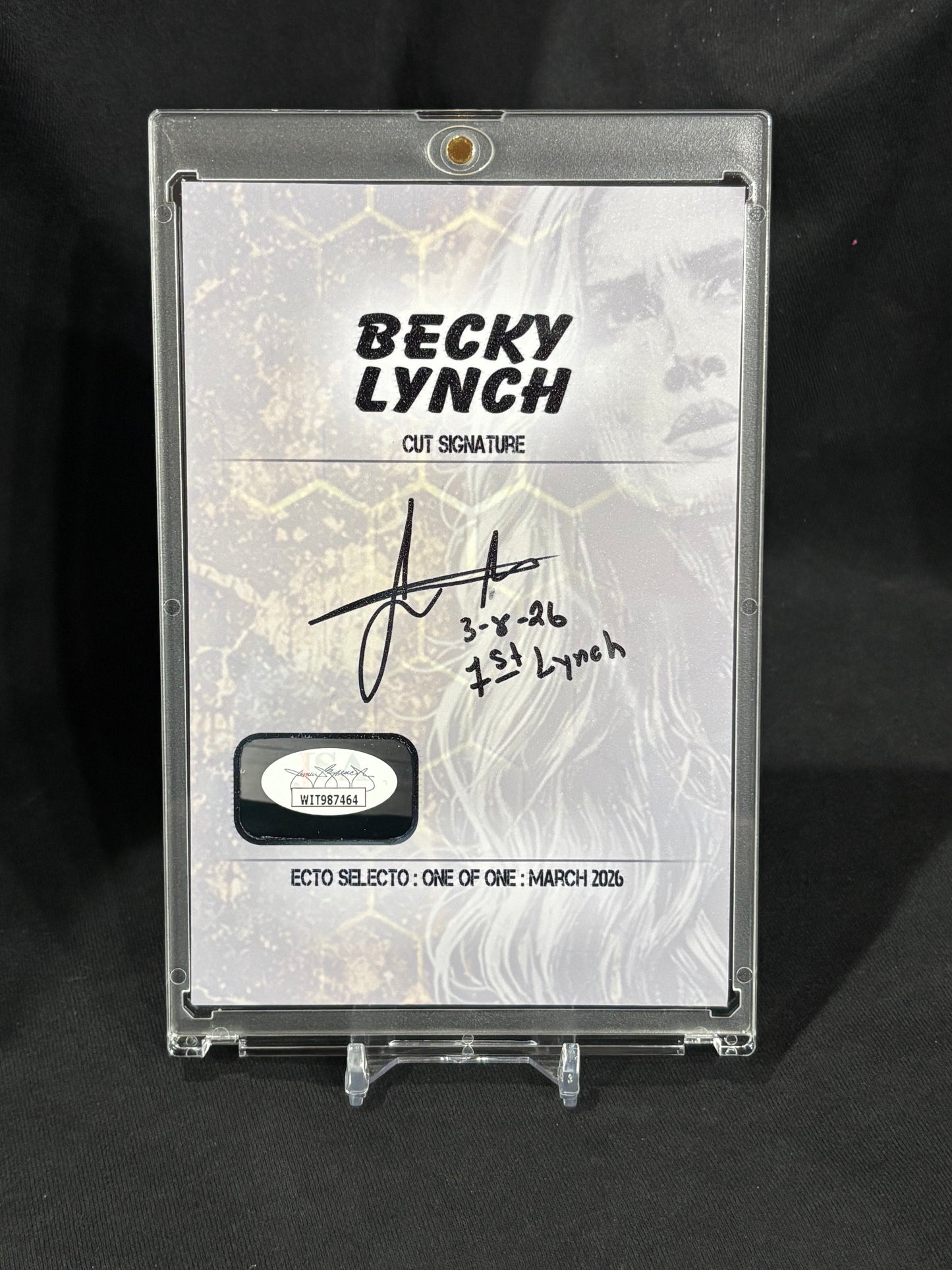 Becky Lynch – “Held Down By The Man” – 4x6 Cut Signature (1/1) – JSA Authenticated