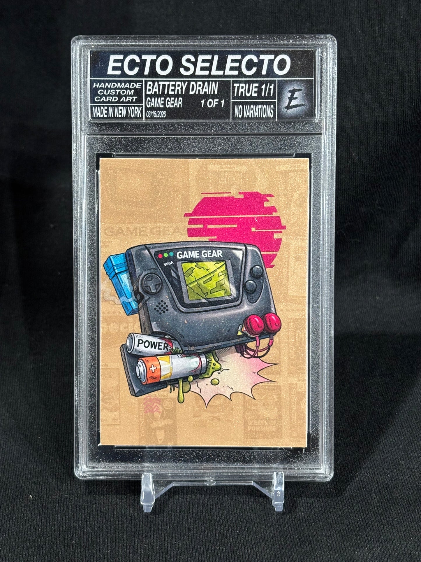 Sega Game Gear – “Battery Drain” – (Ecto Selecto 1/1 Art Card)