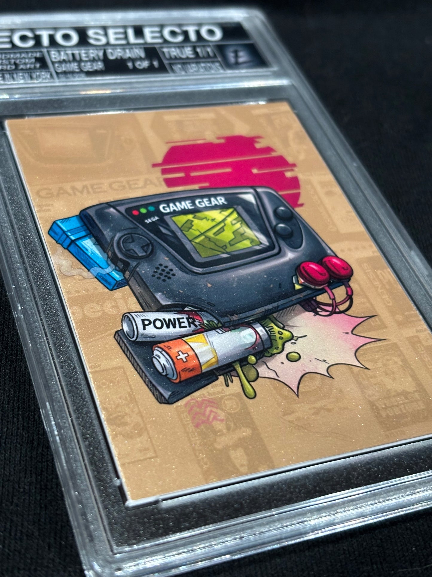 Sega Game Gear – “Battery Drain” – (Ecto Selecto 1/1 Art Card)