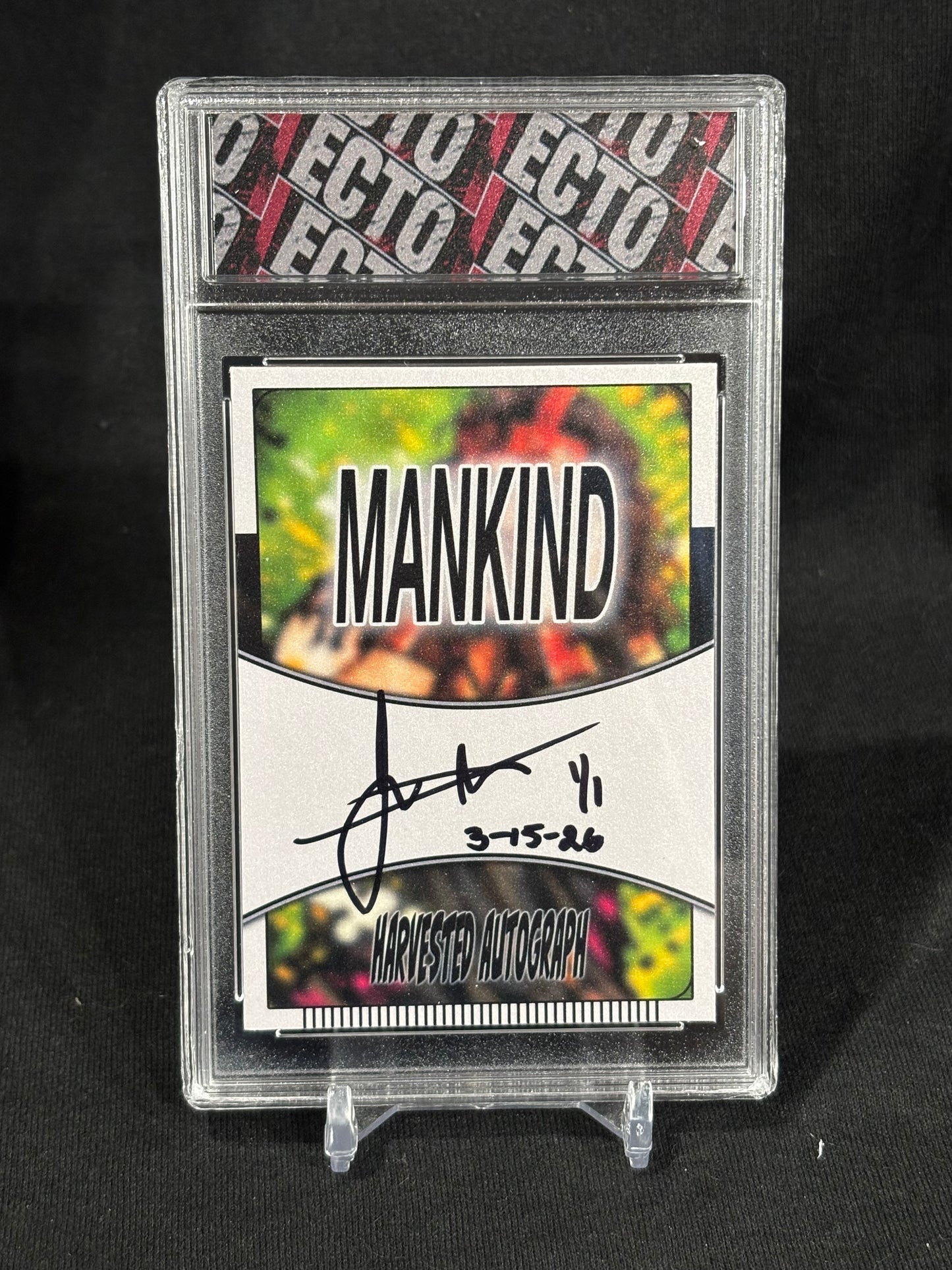 Mankind (Mick Foley) – “Harvested Auto” – (Ecto Selecto 1/1 Slabbed Custom Card)