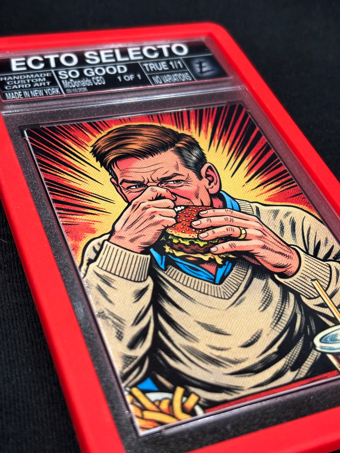 McDonald’s CEO – “So Good” – (Ecto Selecto 1/1 Slabbed Art Card)