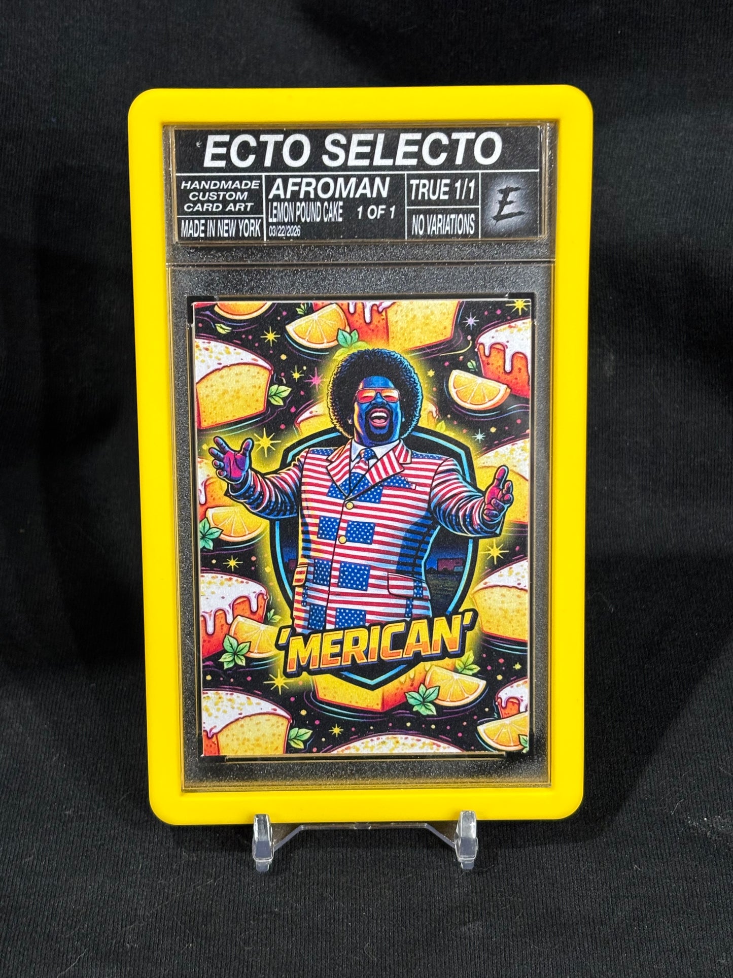 Afroman – “Lemon Pound Cake” – (Ecto Selecto 1/1 Slabbed Art Card)