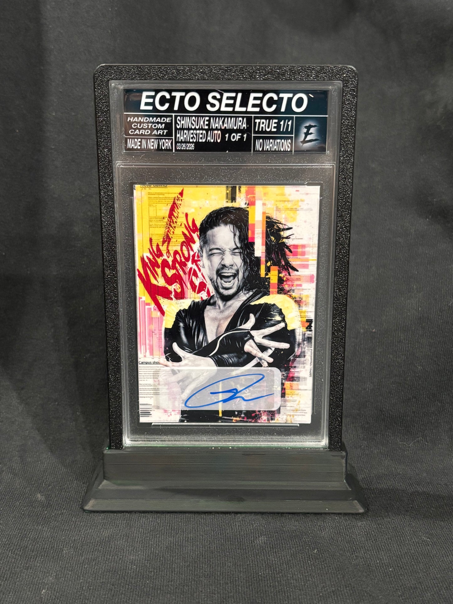Shinsuke Nakamura – “Signal Distortion” – (Ecto Selecto 1/1 Cut Signature Card)