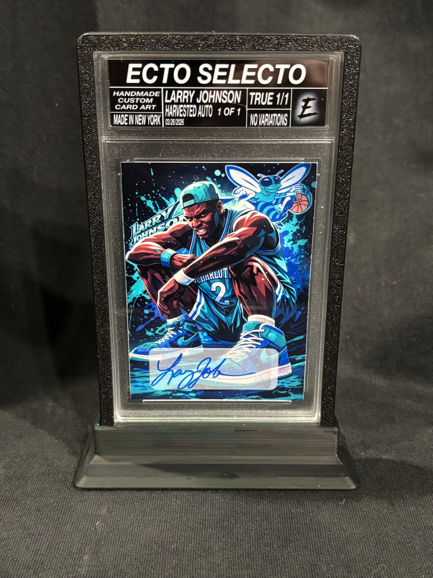 Larry Johnson – “Grandmama Voltage” – (Ecto Selecto 1/1 Harvested Auto Art Card)