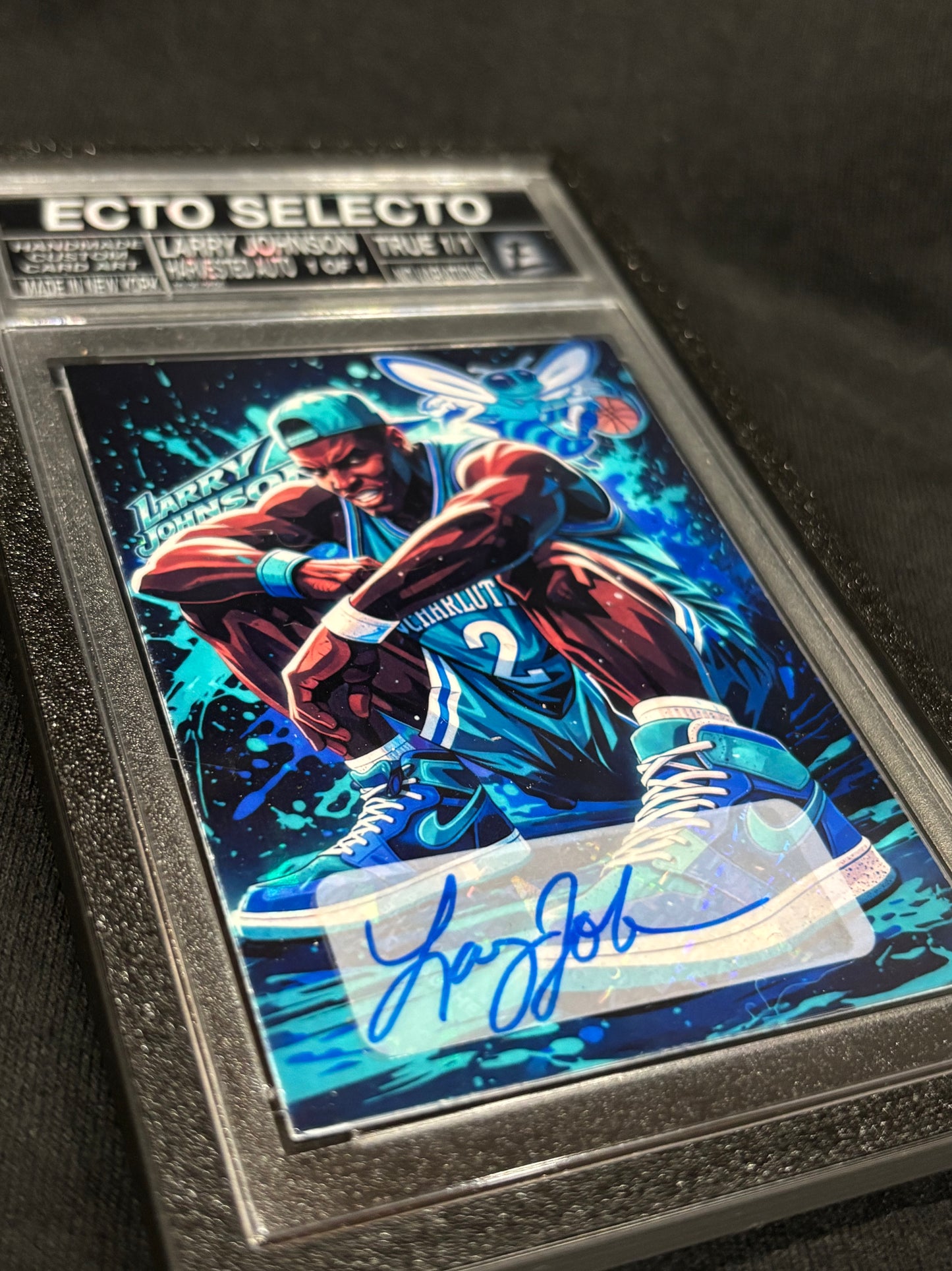 Larry Johnson – “Grandmama Voltage” – (Ecto Selecto 1/1 Harvested Auto Art Card)