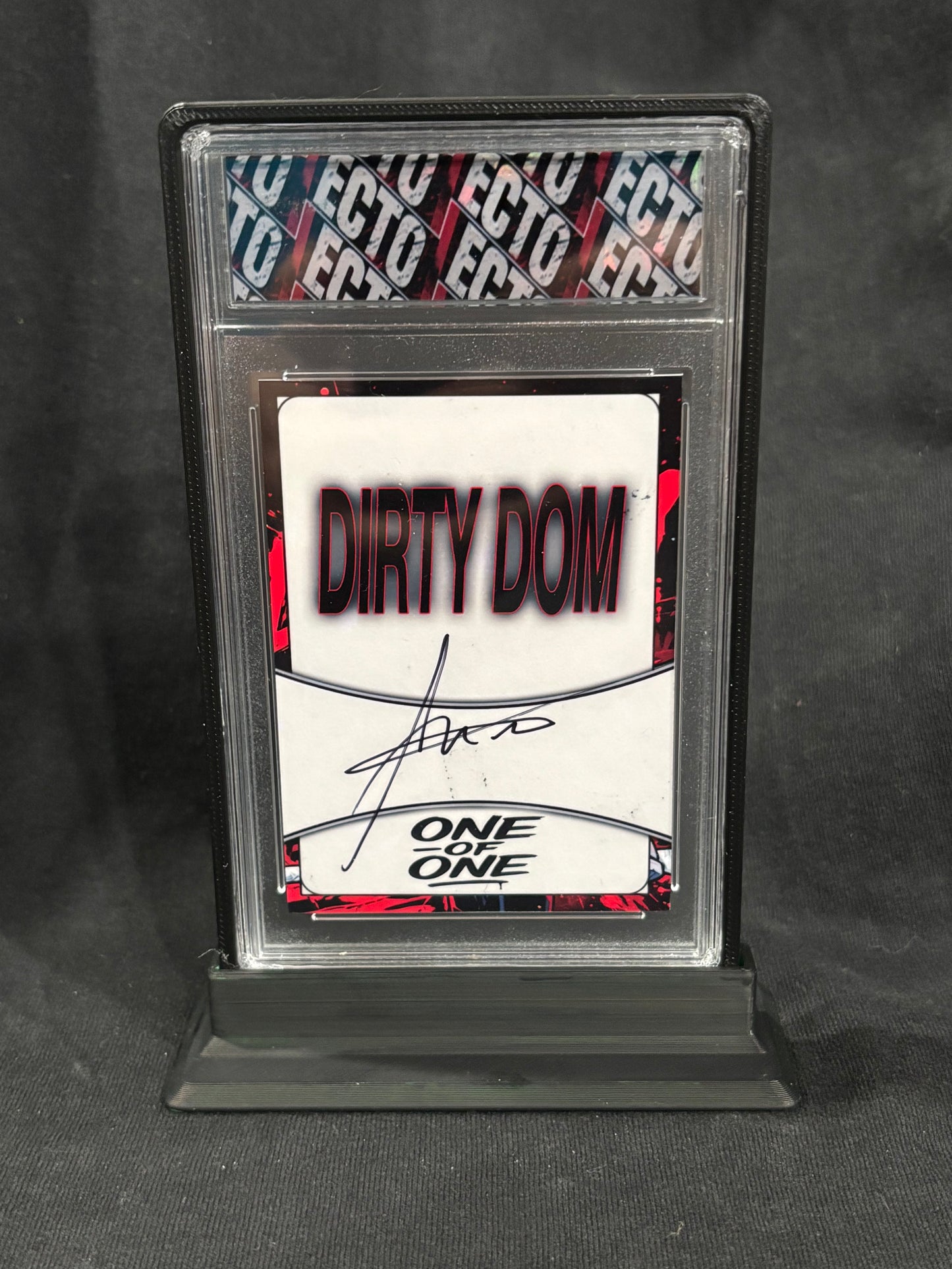 Dirty Dom – “Cowhide Villain” – (Ecto Selecto 1/1 Cut Signature Art Card)
