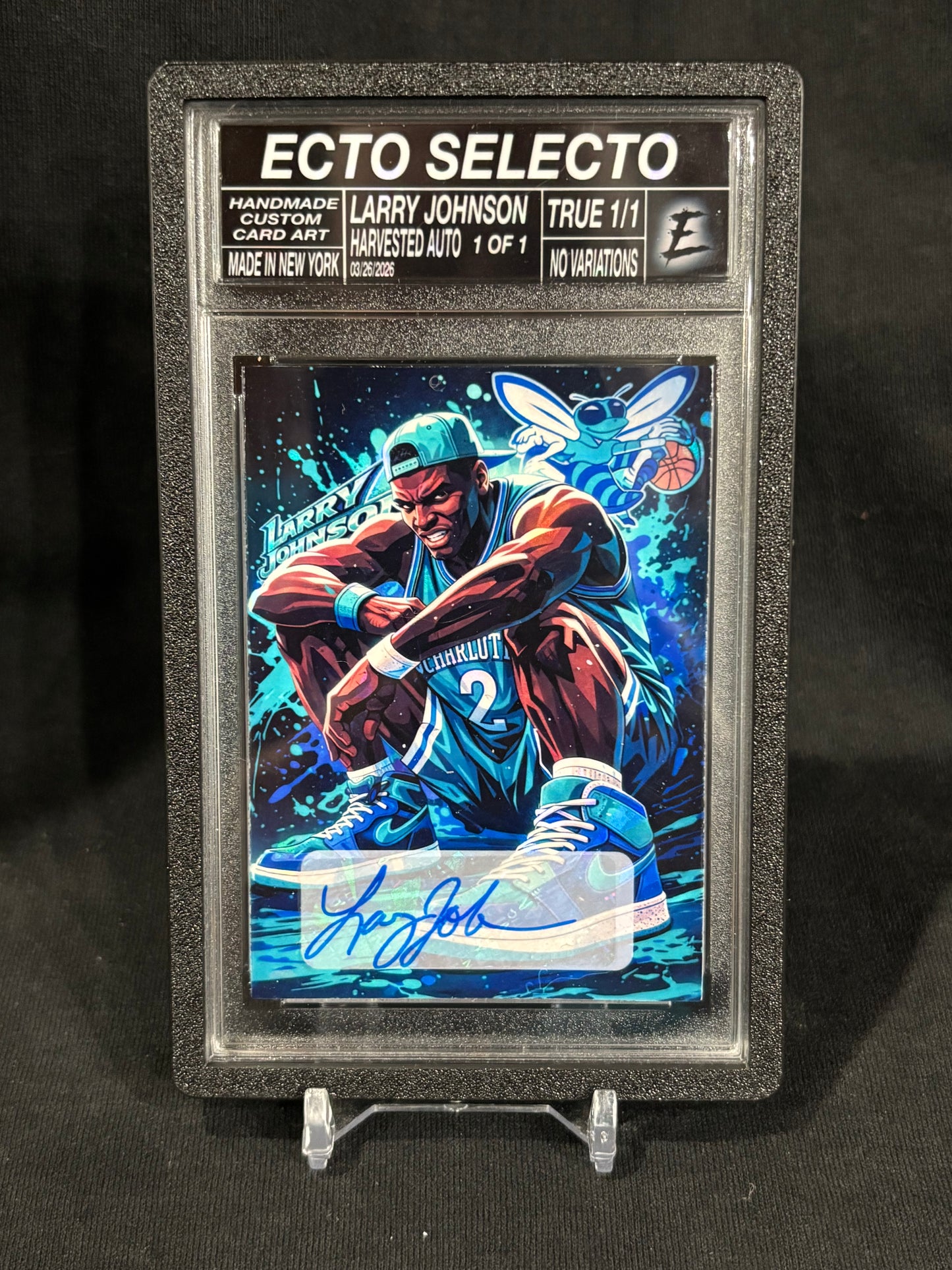 Larry Johnson – “Grandmama Voltage” – (Ecto Selecto 1/1 Harvested Auto Art Card)