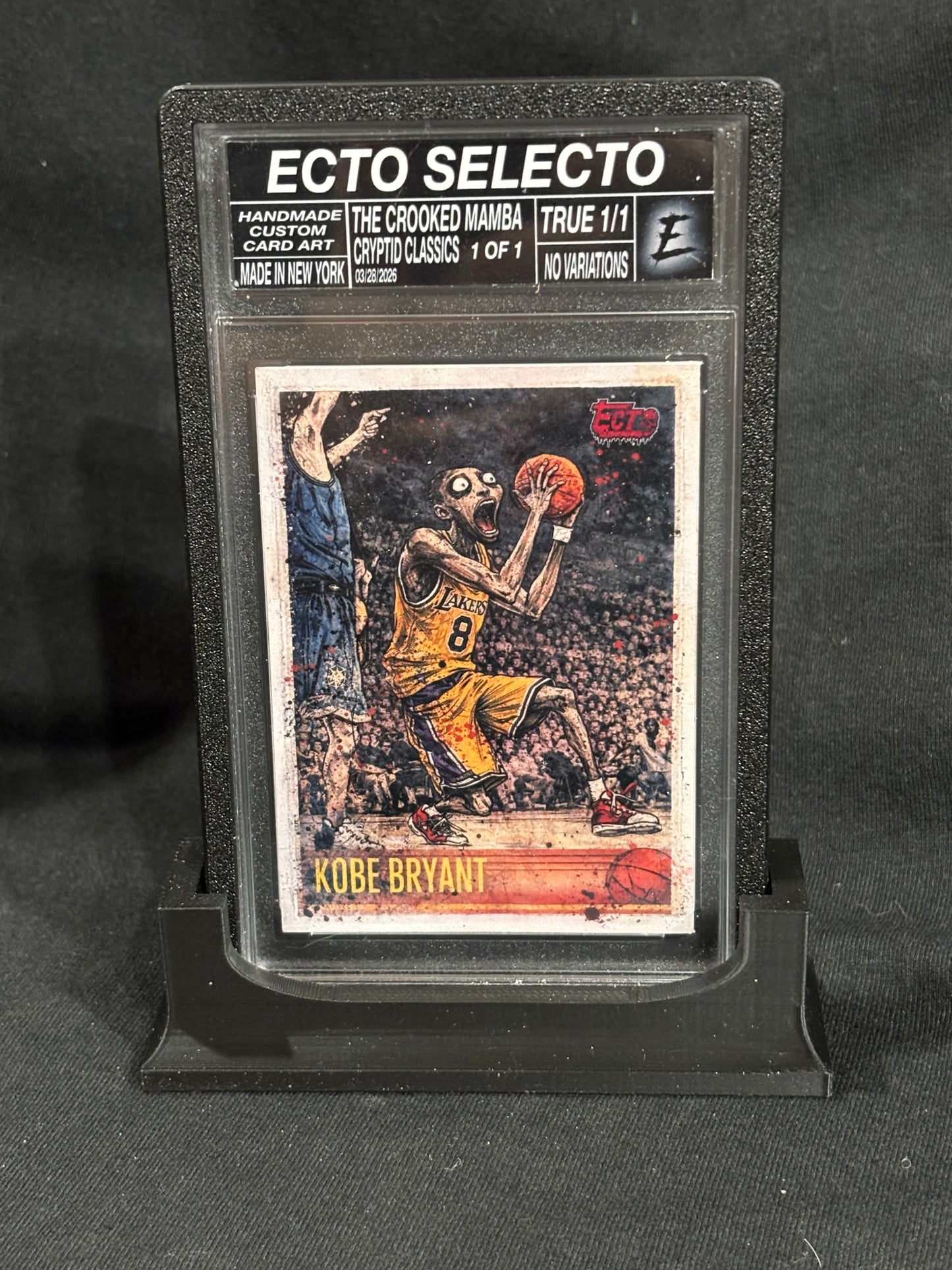 Kobe Bryant – “The Crooked Mamba” – (Cryptid Classics 1/1 Slabbed Art Card)