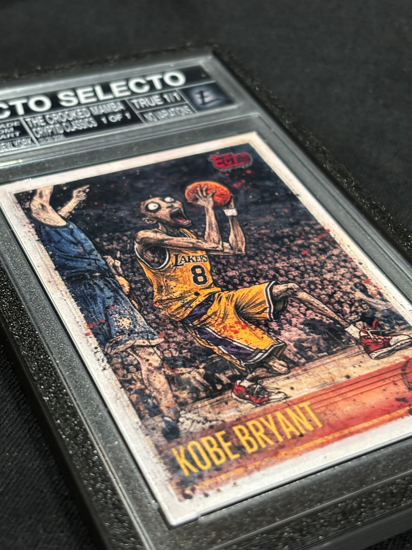 Kobe Bryant – “The Crooked Mamba” – (Cryptid Classics 1/1 Slabbed Art Card)
