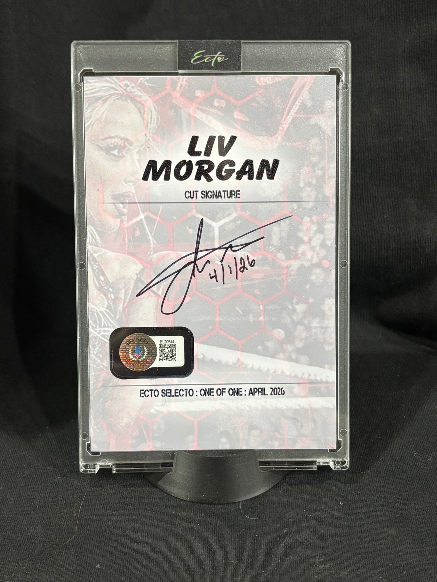 Liv Morgan – “Blinded Crown” – (4x6 Ecto Selecto Cut Signature 1/1 – BGS Certified)
