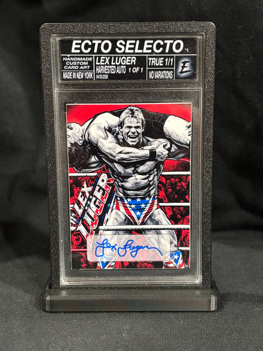 Lex Luger – “Harvested Auto” – (Ecto Selecto 1/1 Cut Signature Card)