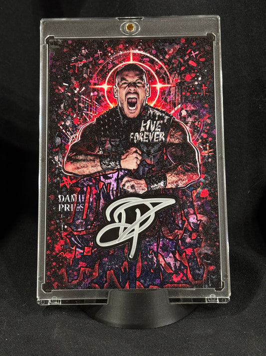 Damien Priest – “Live Forever” – (4x6 Cut Signature 1/1 – Ecto Selecto)