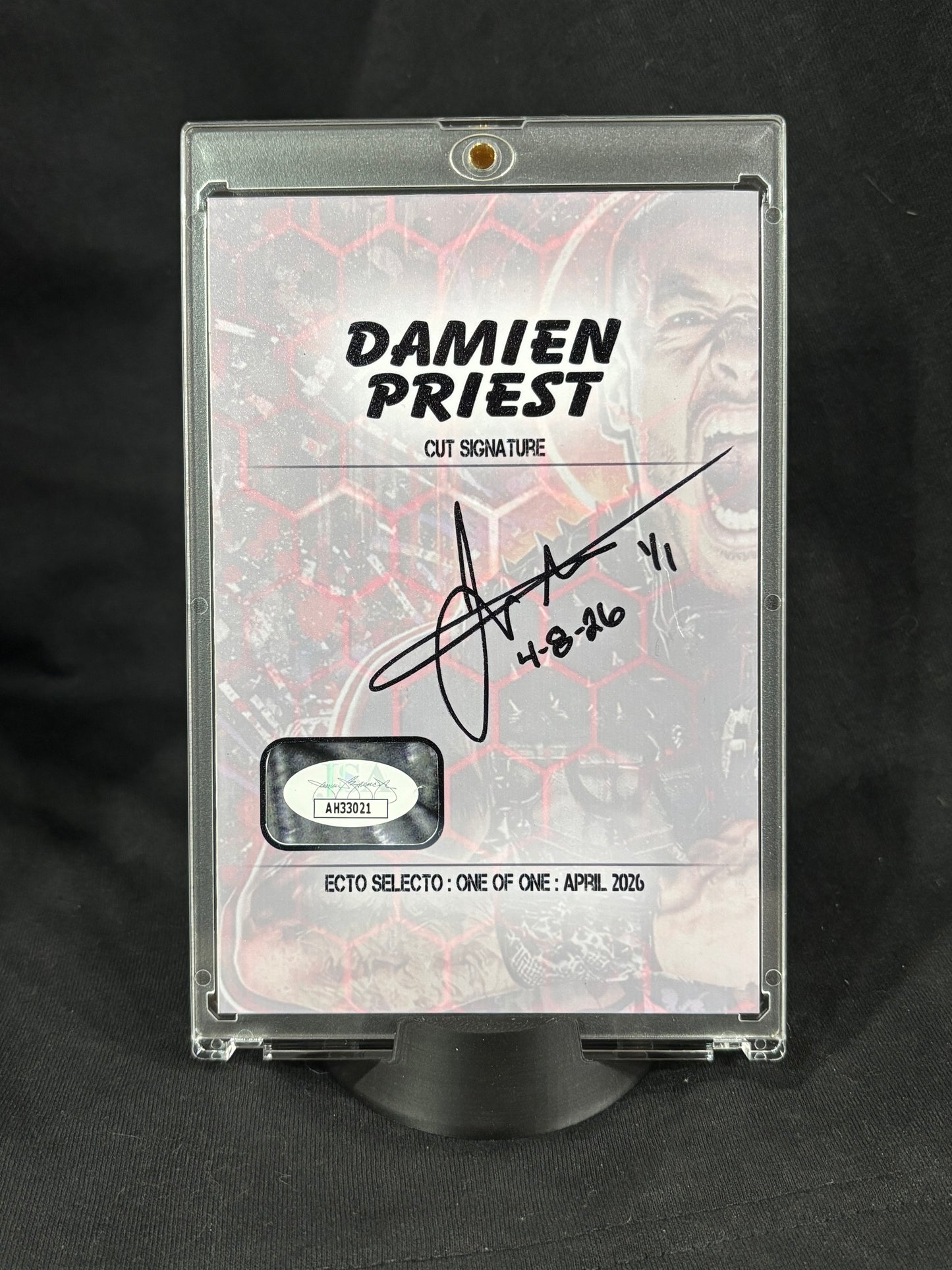 Damien Priest – “Puerto Rican Power” – (Ecto Selecto 4x6 Cut Signature)